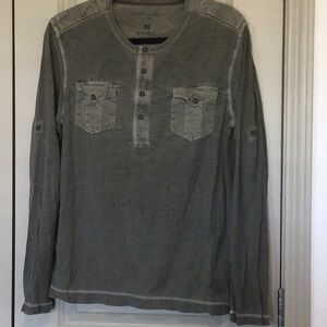 Calvin Klein Jeans Gray Long Sleeve Tee Casual Knit